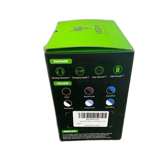 NIB Weseary Wireless Gaming Headset WG2 for PC, PS4, PS5, SWITCH, & MAC 2.4 GHZ - Picture 4 of 5